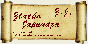 Zlatko Japundža vizit kartica